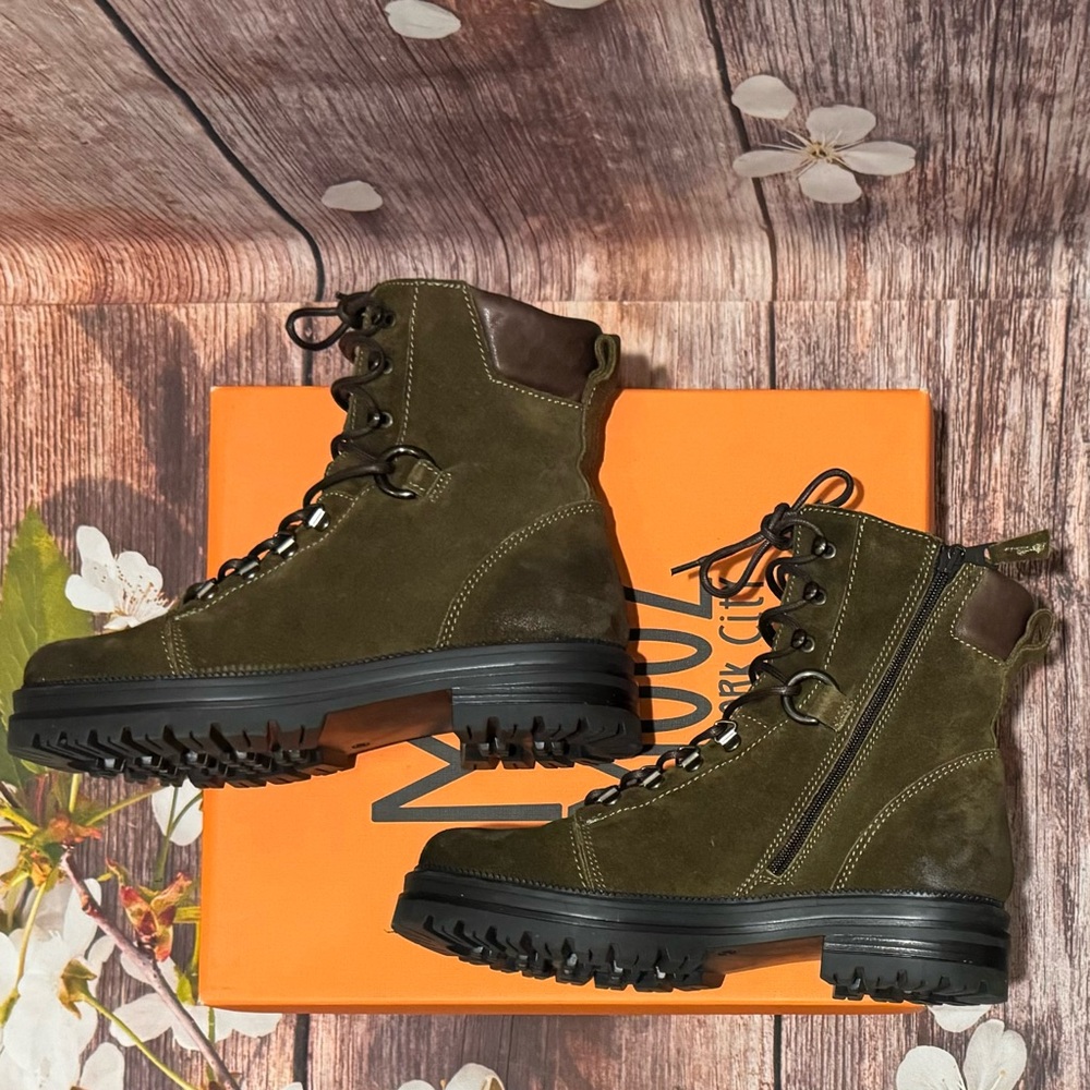 Mix Mooz Dunn Lace up Combat Boots - Picture 6 of 7